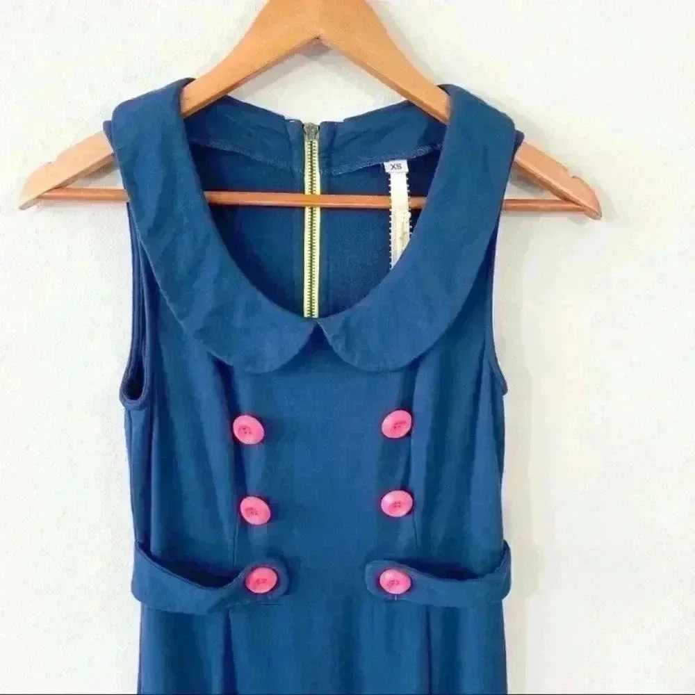 Anthropologie Uncle Frank navy dress - Picture 2 of 4